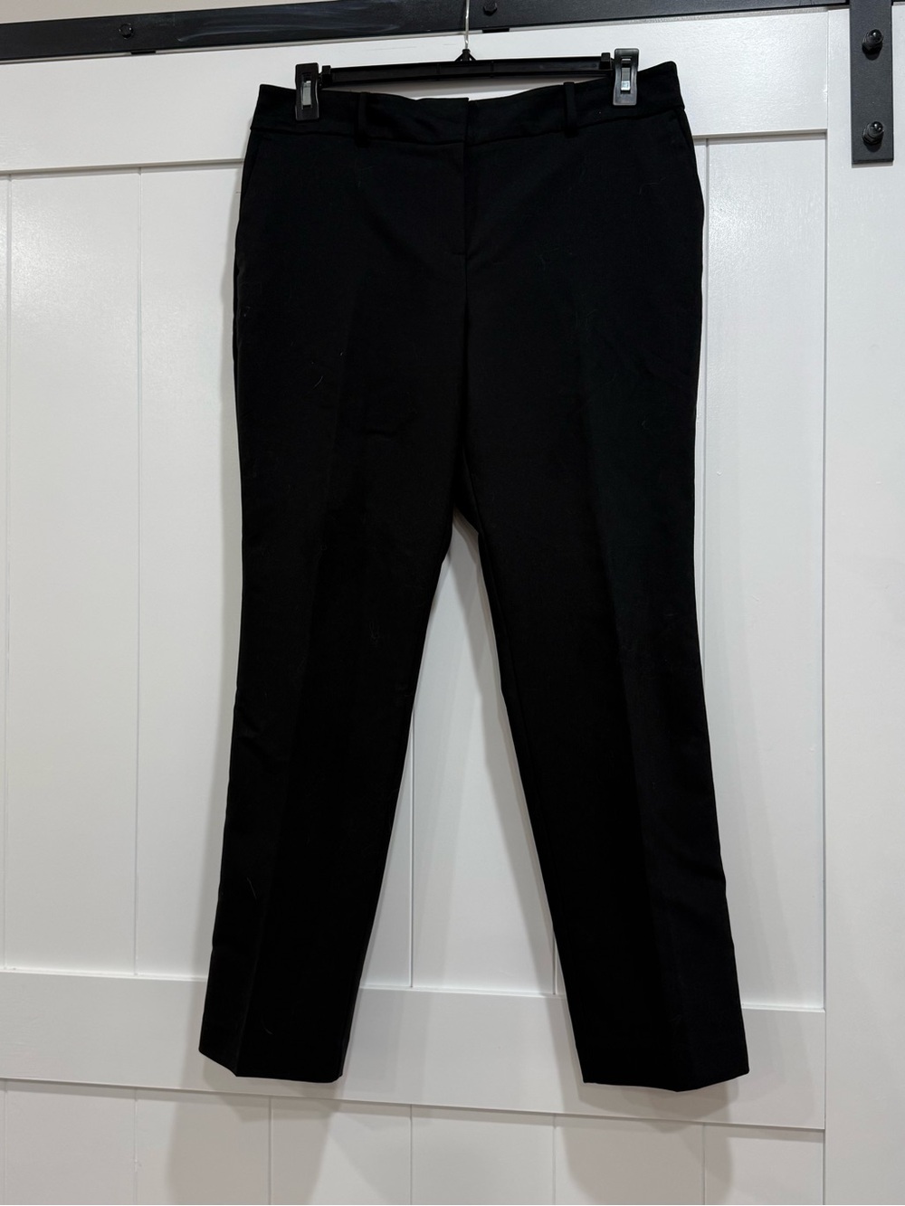 Ann Taylor Factory Black Straight-Leg Dress Pants
